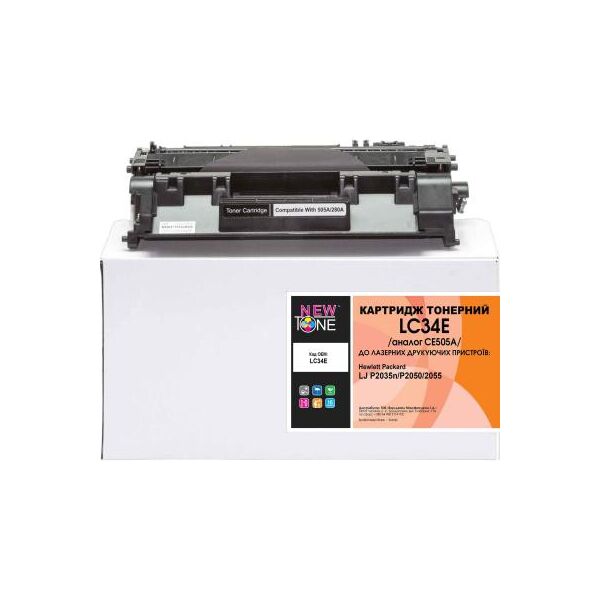 

Картридж NewTone для HP LJ P2035/2055 аналог CE505A (LC34E)