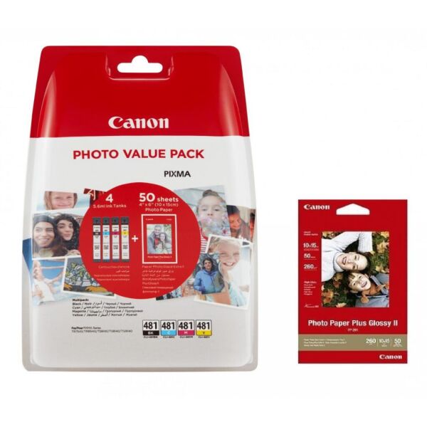 

Картридж Canon CLI-481 BCMY +Paper PP-201 50s (2101C004)