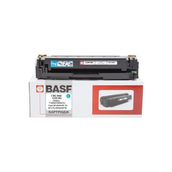 

Картридж BASF Canon 046, LBP-650, HP LJ Pro M452dn аналог 1249C002/046C/CF (BASF-KT-CRG046C-U)