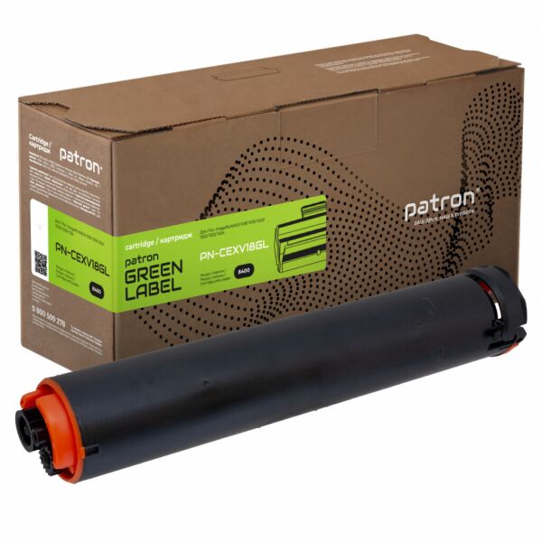

Тонер-картридж Patron Canon C-EXV18 465 г GREEN Label (PN-CEXV18GL)