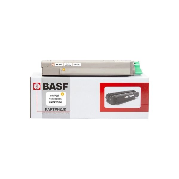 

Тонер-картридж BASF OKI MC851/861/ 44059169 Yellow (KT-MC851Y)