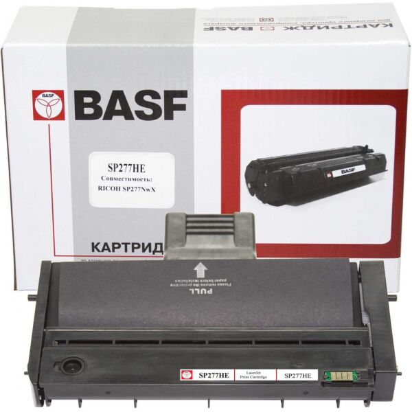 

Тонер-картридж BASF Ricoh Aficio SP SP277NwX, 408160 Black (KT-SP277HE)