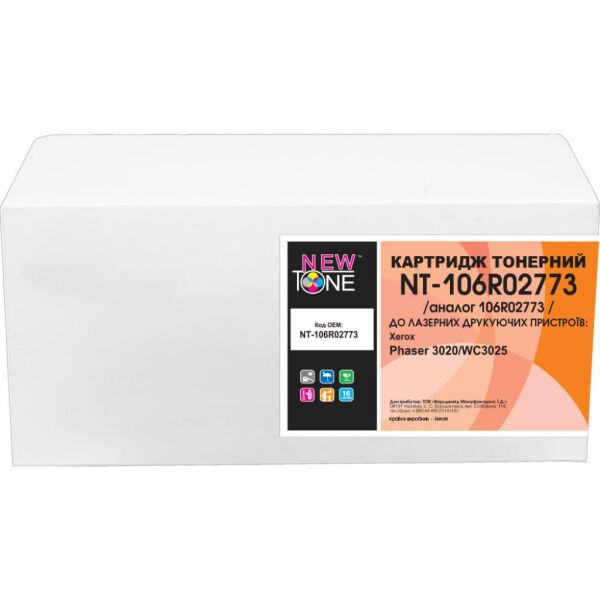 

Картридж NewTone Xerox Ph3020/WC3025 Black (NT-106R02773)