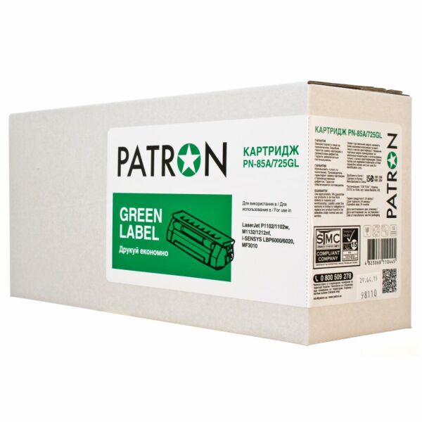 

Картридж PATRON HP LJ CF283A GREEN Label (PN-83AGL)