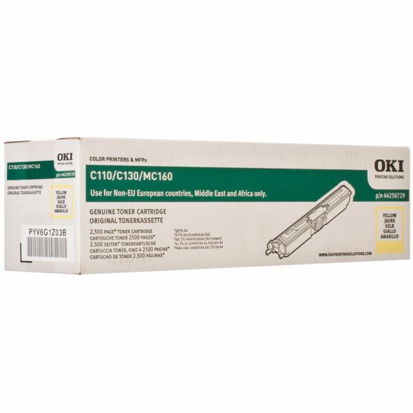 

Тонер-картридж OKI C110 44250729/YELLOW (MAX) NON EU (44250729.000)