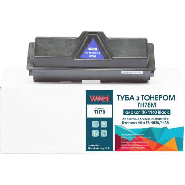 

Тонер-картридж WWM Kyocera TK-1140 chip (TH78)