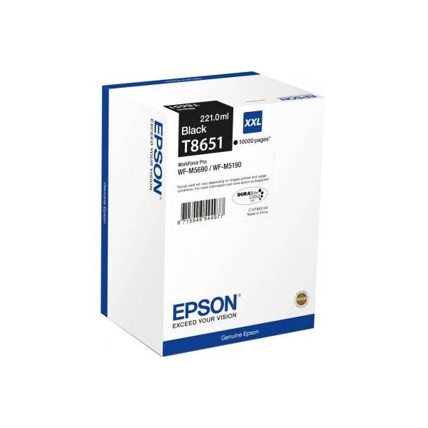 

Картридж NewTone Epson WorkForce Pro WF-M5690/WF-M5190/C13T865140 Black (T8651)