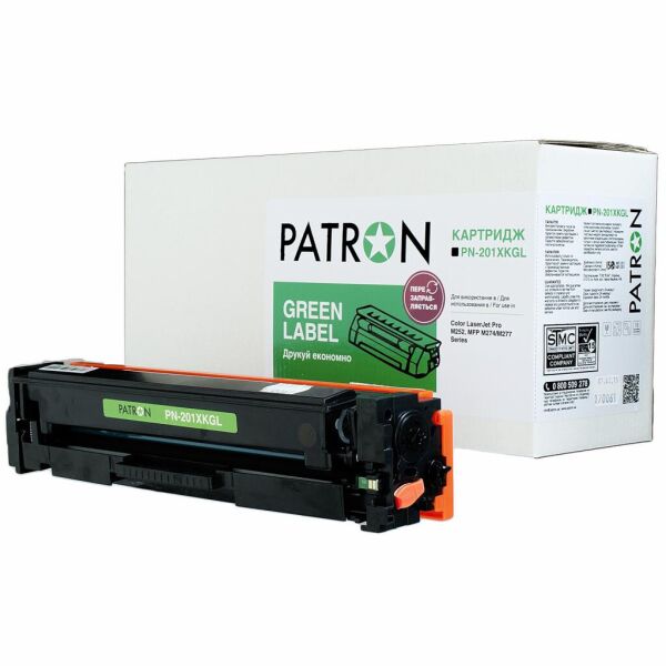 

Картридж PATRON HP CLJ CF400X для M252/M274/M277 Black, GREEN Label (PN-201XKGL)