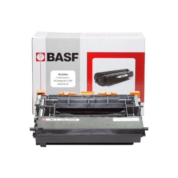 

Картридж BASF HP LJ Enterprise M611/612, MFP M634/635/636 Black (KT-W1470A-WOC)