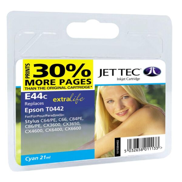

Картридж Jet Tec Epson Stylus C64/C84 Cyan (110E004402)