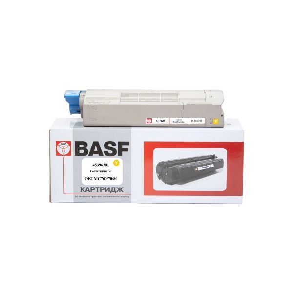 

Тонер-картридж BASF OKI MC760/770/780/ 45396301 Yellow (KT-45396301)