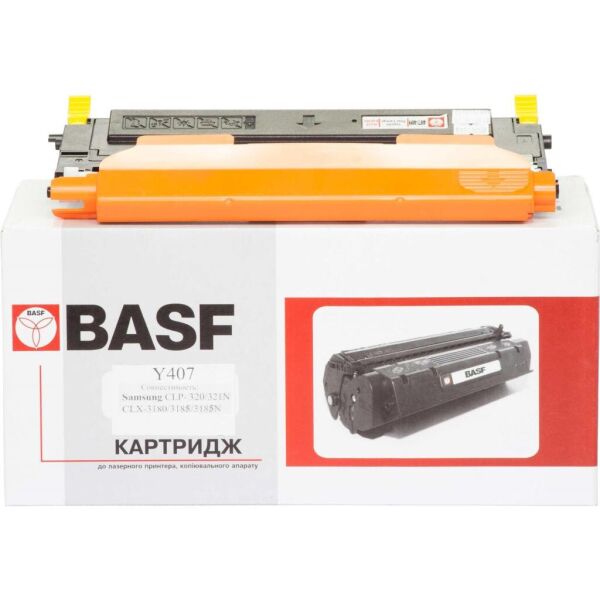 

Картридж BASF для Samsung CLP-320/320N/325/CLX-3185 Yellow (KT-CLTY407S)
