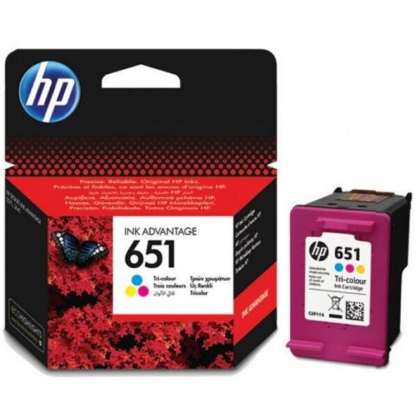 

Картридж HP DJ No.651 Color Ink Advantage (C2P11AE)