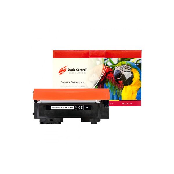 

Картридж Static Control HP W2070A (117A) black Parrot (002-01-S2070APB)