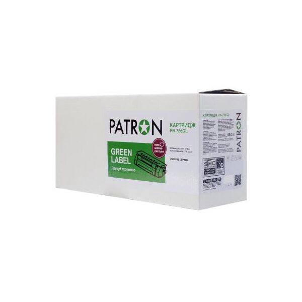 

Картридж PATRON CANON 726 GREEN Label (PN-726GL)