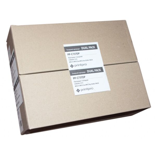 

Картридж PrintPro для CANON (737) MF211/MF212w/MF216n DUAL PACK (PP-C737DP)