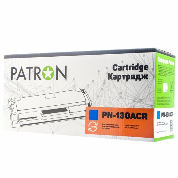 

Картридж PATRON HP CLJ CF351A для M176/M177 Cyan, Extra (PN-130ACR)