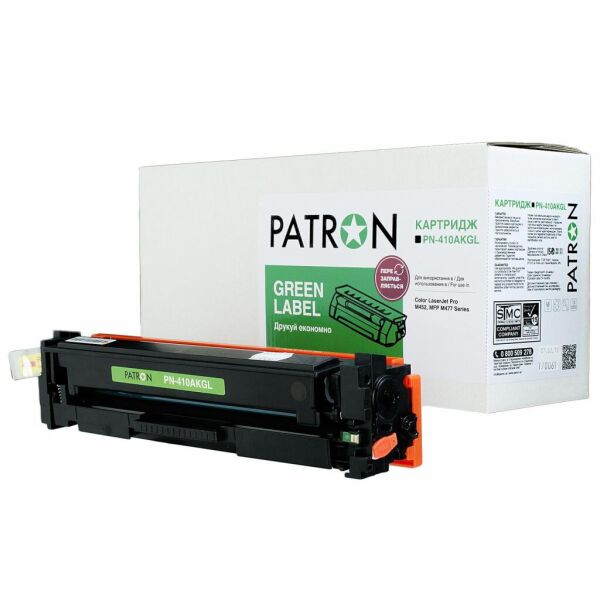 

Картридж PATRON HP CLJ CF410A BLACK GREEN Label (PN-410AKGL)
