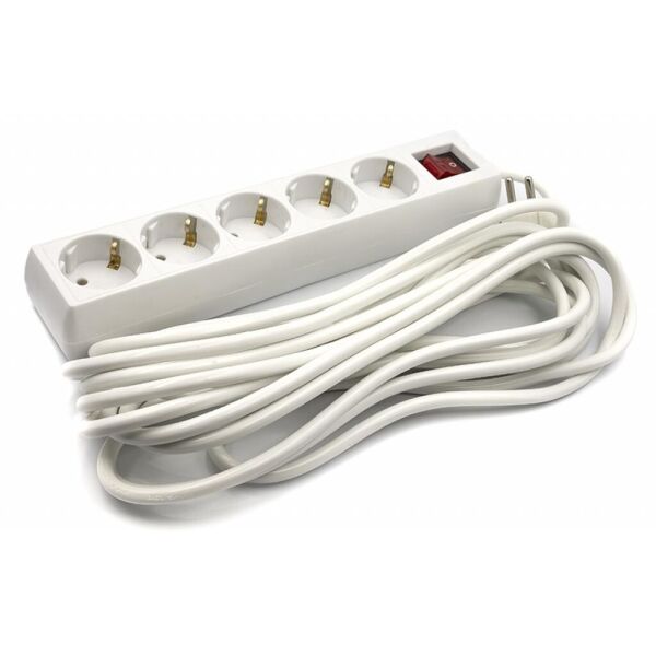 

Сетевой фильтр питания PowerPlant 7 м, 5 розеток, 3x1мм2 (PPSA08M70S5)