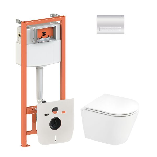 

Набор Qtap инсталляция 4 в 1 с панелью смыва Nest (QT0133M425 + QT0111M08381CRM) + унитаз с сиденьем Scorpio QT1433053ERW
