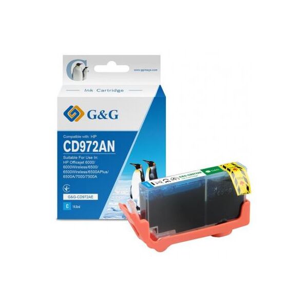 

Картридж G&G HP No.920XL OJ6000/6500/7000/7500 cyan (G&G-CD972AE)