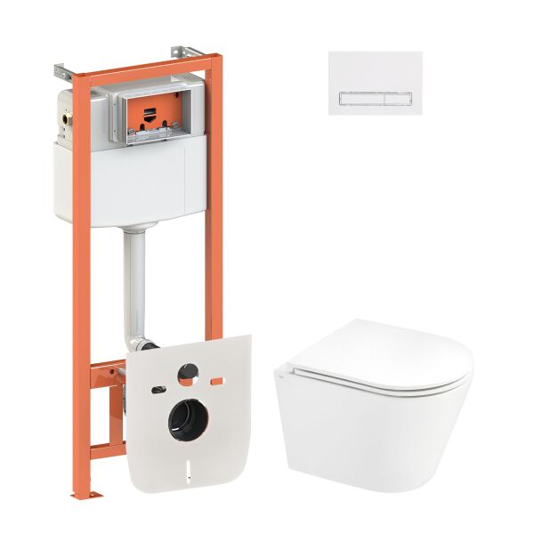 

Набор Qtap инсталляция 4 в 1 с панелью смыва Nest (QT0133M425 + QT0111M08V1384W) + унитаз с сиденьем Scorpio QT1433053ERW