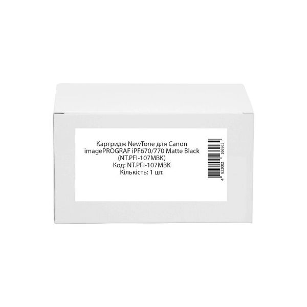 

Картридж NewTone Canon imagePROGRAF iPF670/770 Matte Black (NT.PFI-107MBK)