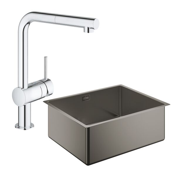 

Набор Grohe мойка кухонная K700 31574AL0 + смеситель Minta 32168000