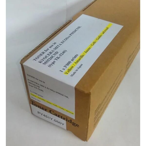

Тонер-картридж Tomoegawa KYOCERA TK-5240Y Yellow + chip (PY451Y.050Y)