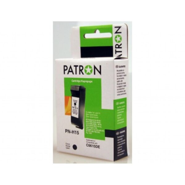 

Картридж PATRON для HP PN-H15 BLACK (C6615DE) (CI-HP-C6615DE-B-PN)
