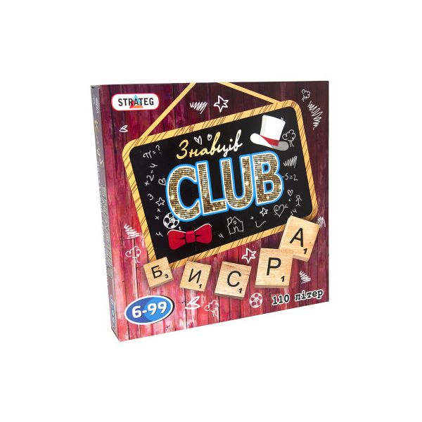 

Настольная игра Strateg Знатоков CLUB (украинский язык) (702)