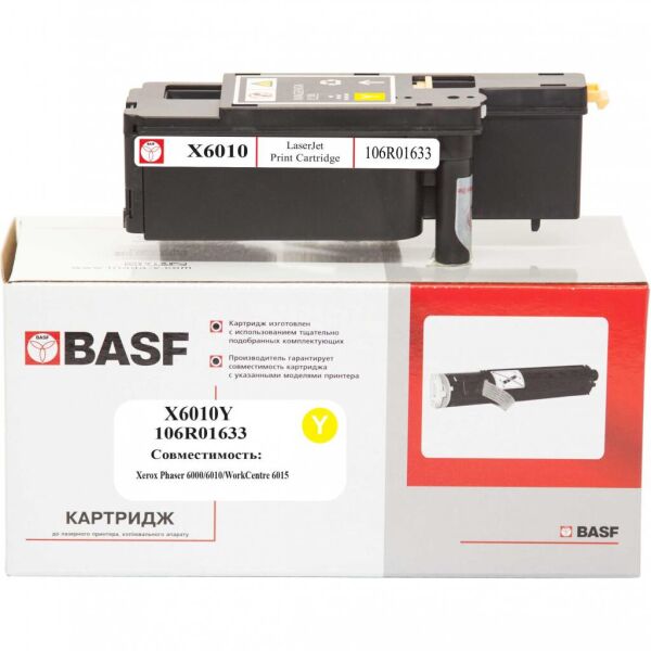 

Тонер-картридж BASF Xerox Ph 6000/6010N Yellow 106R01633 (KT-X6010Y)