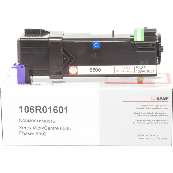 

Тонер-картридж BASF Xerox Ph 6500/WC6505 Cyan 106R01601 (KT-106R01601)