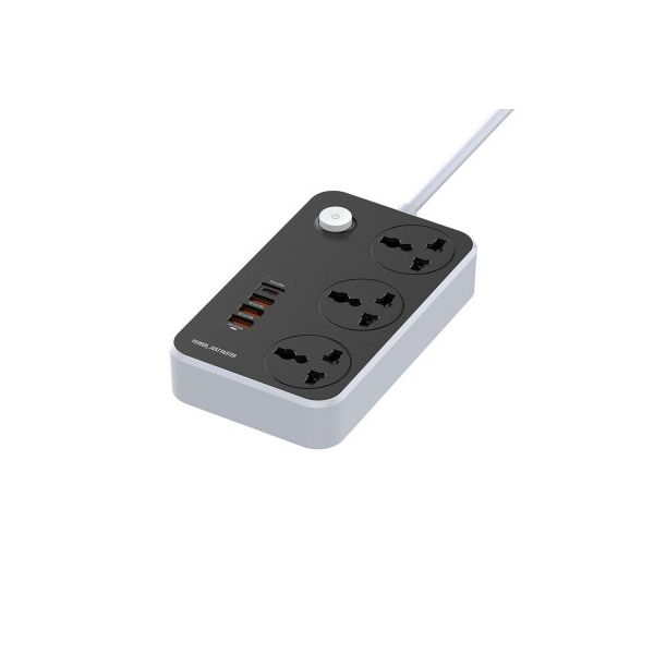 

Сетевой фильтр питания Colorway CW-CHU34PDB, 3 розетки/4USB Black 2M (CW-CHU34PDB)
