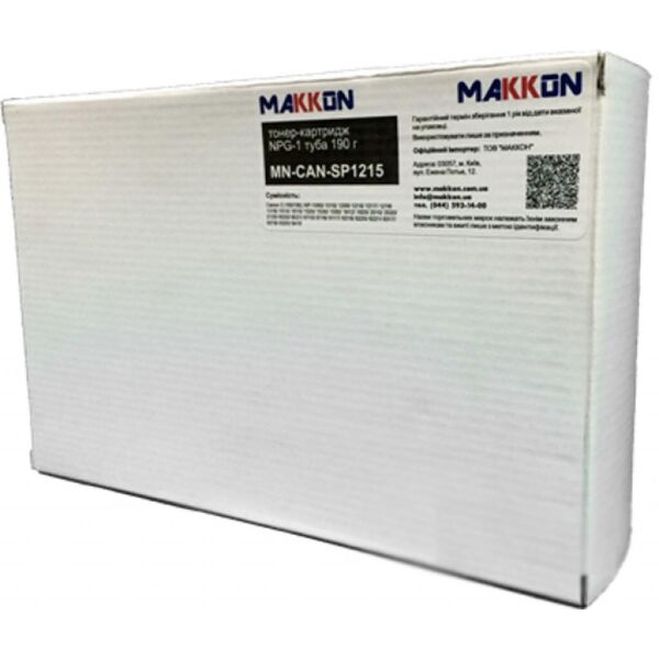 

Картридж Makkon Canon NPG-1 Black 190г (MN-CAN-SP1215)