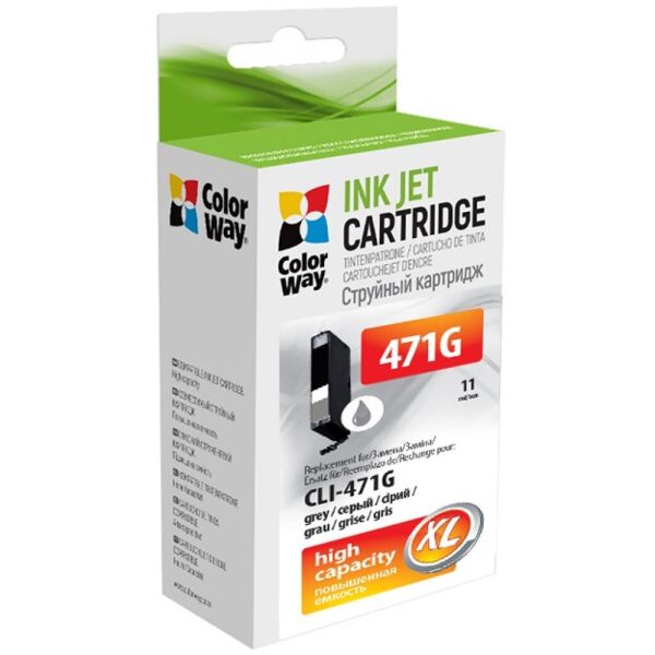 

Картридж ColorWay CANON CLI-471G (Grey) OEM (CW-CLI-471G_OEM)