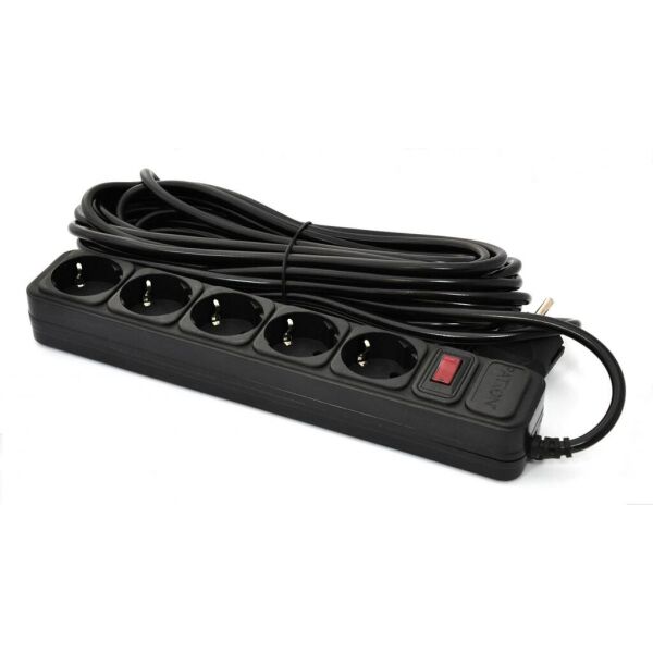 

Сетевой фильтр питания PATRON 10 m3*1mm2 (SP-10510) 5 розеток BLACK (EXT-PN-SP-10510)