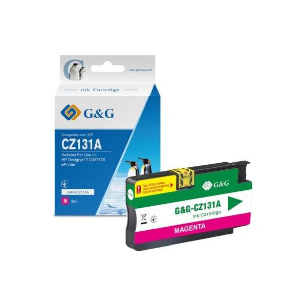 

Картридж G&G HP Designjet T120/T520 Magenta (G&G-CZ131A)