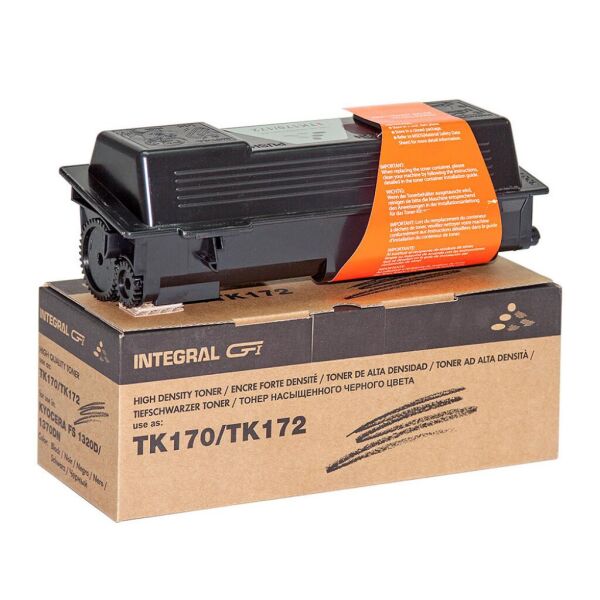 

Тонер-картридж Integral Kyocera TK-170/TK172, without chip, Black 240г (12100054)