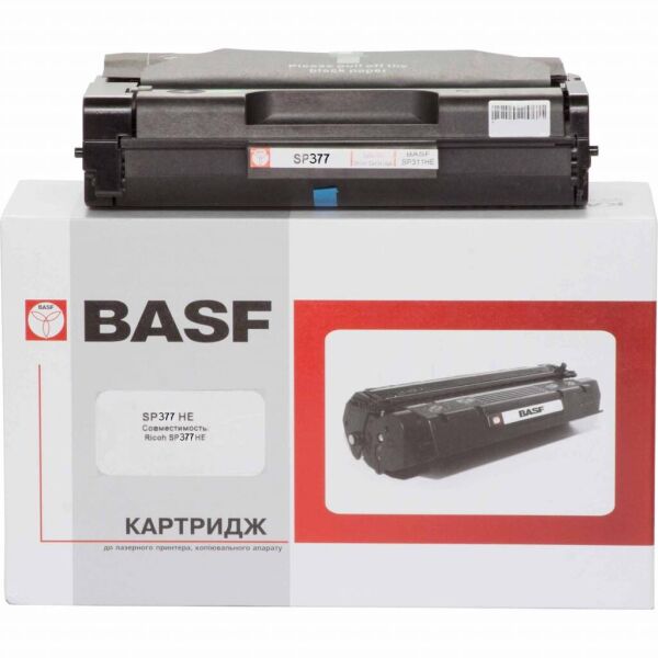 

Тонер-картридж BASF Ricoh Aficio SP 377SFNwX, 408162 Black (KT-SP377HE)