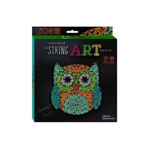 

Набор креативного творчества "STRING ART" рус., в кор. 23*23*2см (12шт)