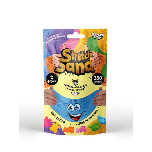

Кинетический песок Stretch Sand 350г, украинский(STS-04-02U)