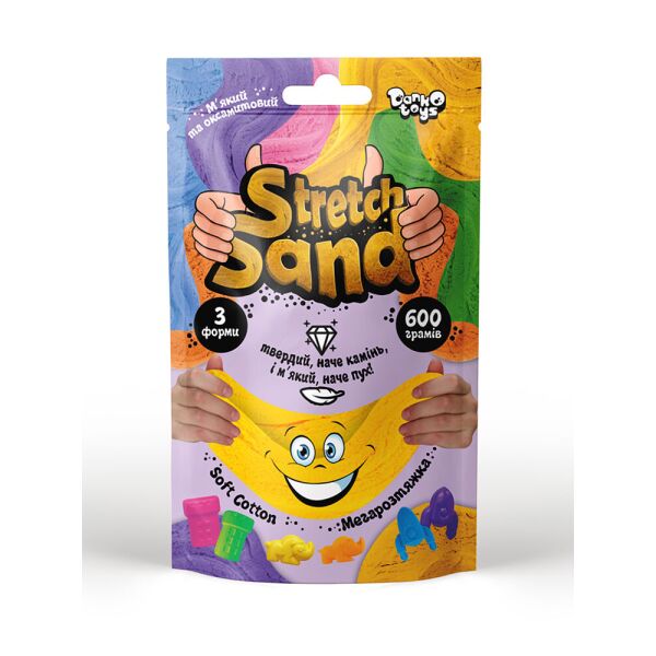 

Кинетический песок Stretch Sand 600г, укр.,(STS-04-01U)