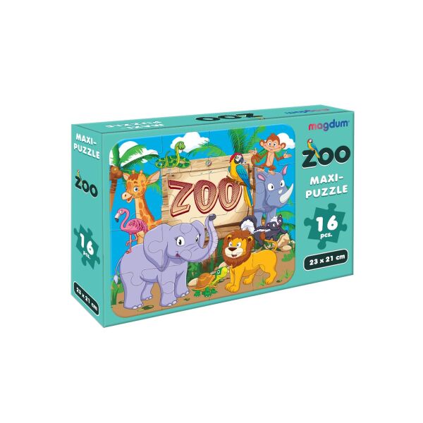 

Настольная игра «Maxi-пазл Зоопарк», 16 магнитов Magdum(ME5032-01EN)