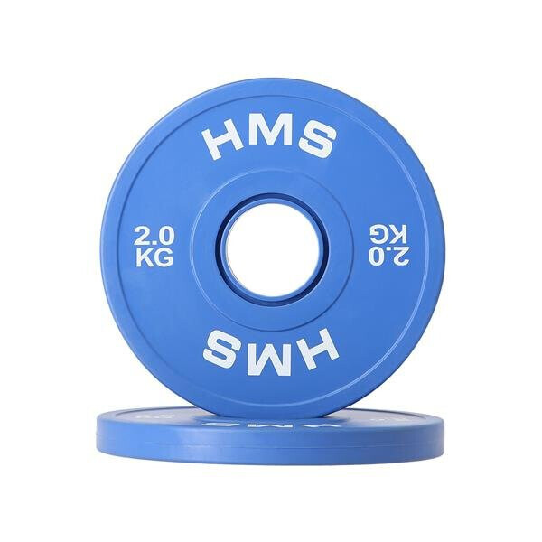

Вагові плити CBRS20 OLIMPIJSKI 2 x 2.0 KG HMS - сині