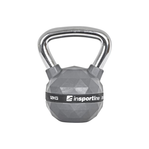 

Гиря з гумовим покриттям inSPORTline Kettlebell PU 12 кг