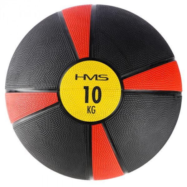 

Медичний м'яч NK10 10 KG HMS - чорно-червоний