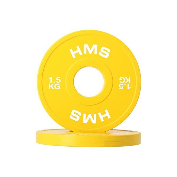 

Вагові плити CBRS15 OLIMPIJSKI 2 x 1.5 KG HMS - жовті