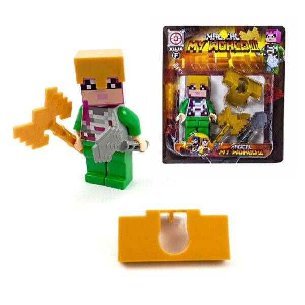 

Фигурка МАЙНКРАФТ в Блистере , с Оружием и Броней ( MINECRAFT ) Blister 80973-3