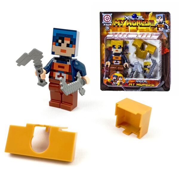 

Фигурка МАЙНКРАФТ в Блистере , с Оружием и Броней ( MINECRAFT ) Blister 80973-5